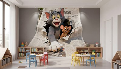 Tom en Jerry  Thema behang