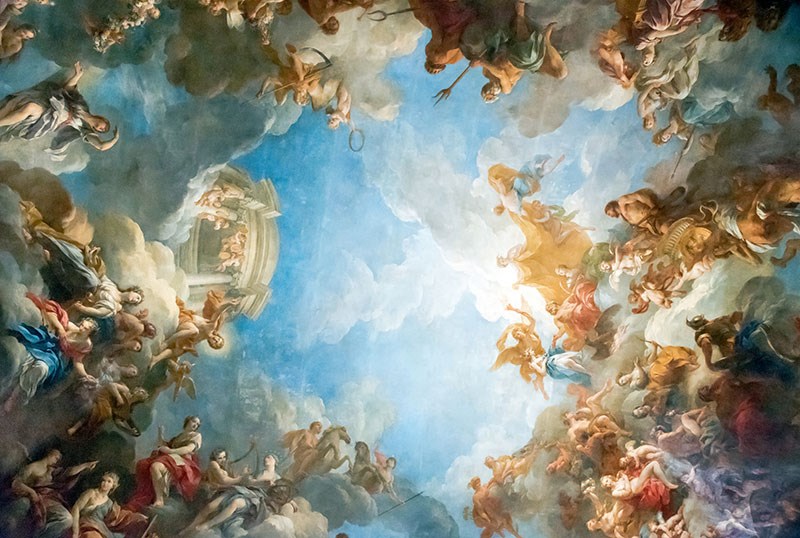 Renaissance-tijdperk schilderij behang