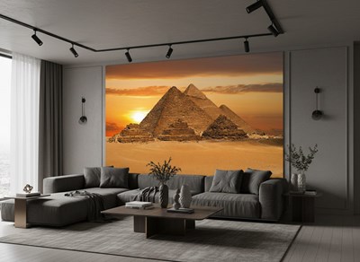 Oude Egyptische piramides behang