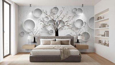 3D Boomontwerp Behang