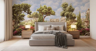 Historische Romeinse architectuur behang