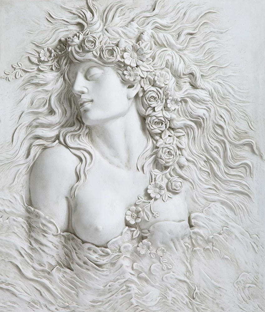 Griekse godin figuur behang