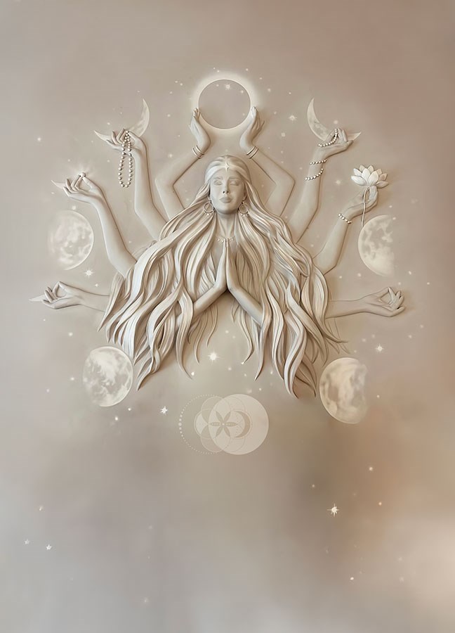 Wallpaper met het thema 'De fasen van de maan'