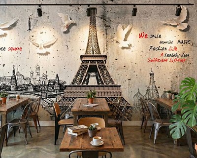 Eiffeltoren-thema behang