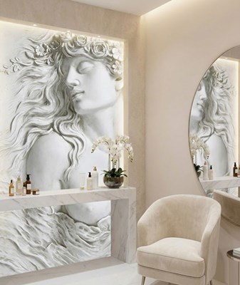 Griekse godin figuur behang