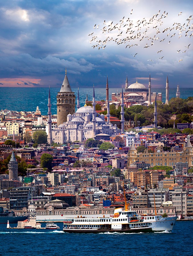 Istanbul-panorama-behang