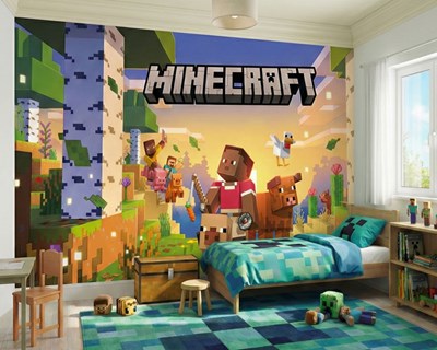 Minecraft Ontdekking en avontuur behang
