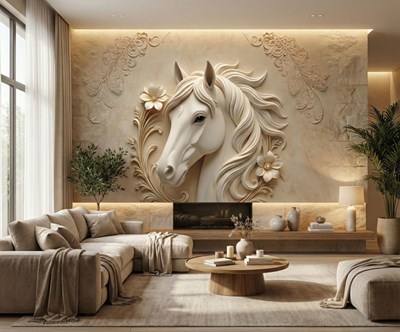 3D reliëfbeeld wandbehang