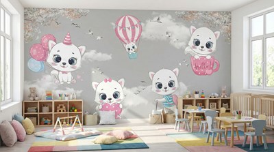 Schattige kattenwelpjes behang