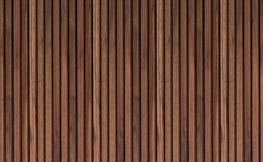 3D-behang met houten lattenpatroon