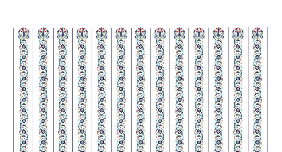 Behang met motiefpatroon