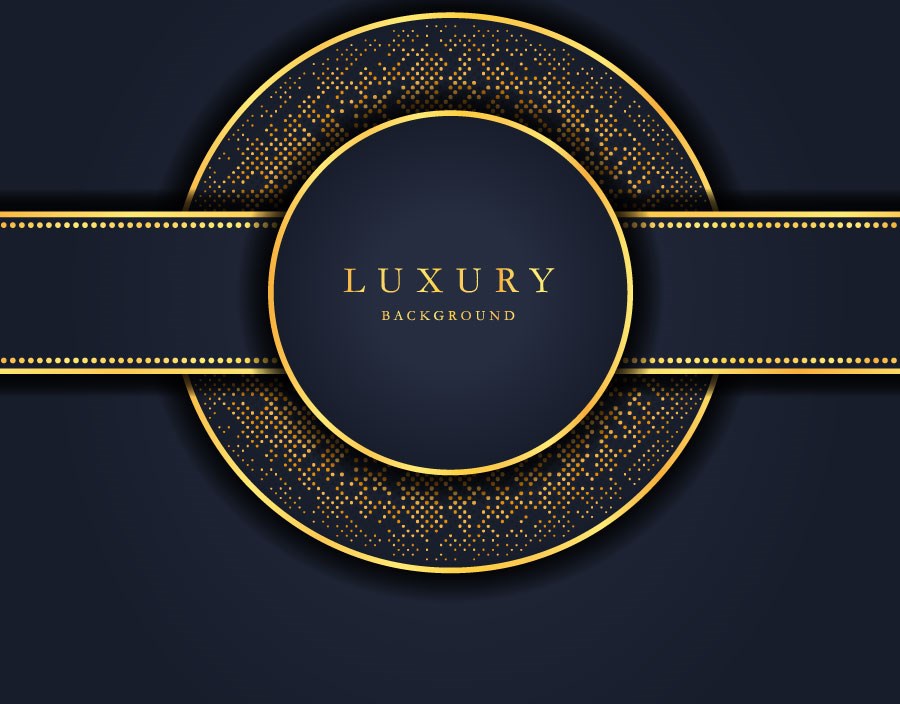 Modern luxe behang met cirkelmotief