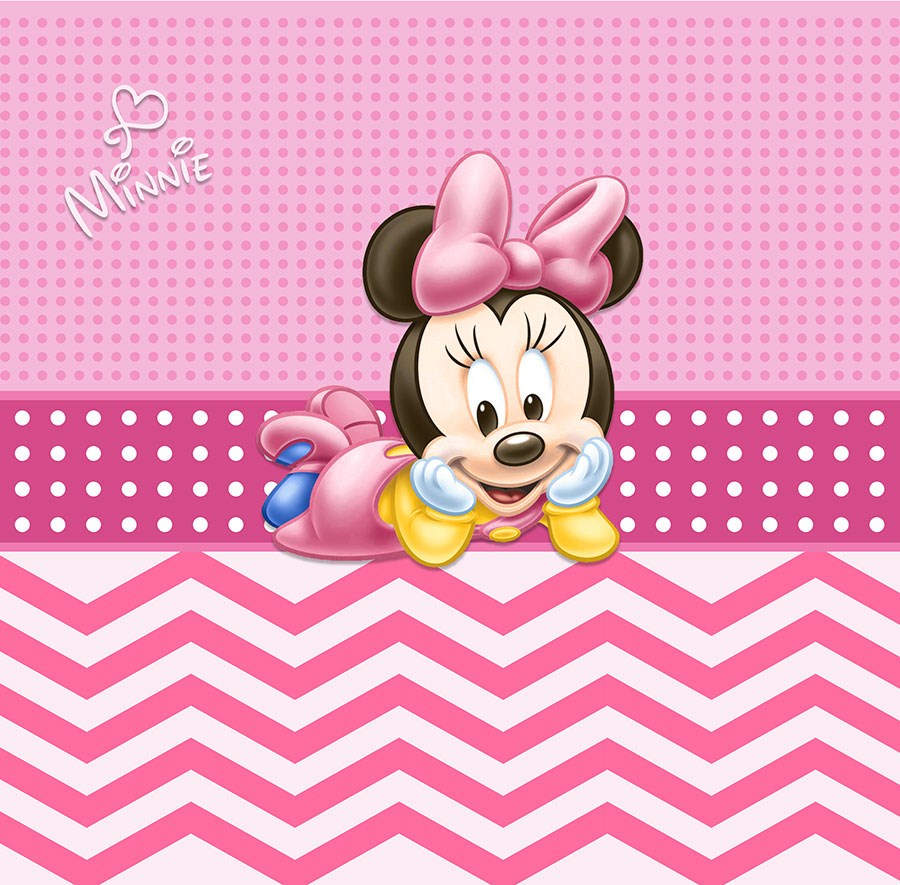 Minnie Mouse-behang voor meisjeskamers