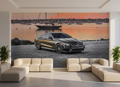 Luxe Mercedes-sportwagenbehang