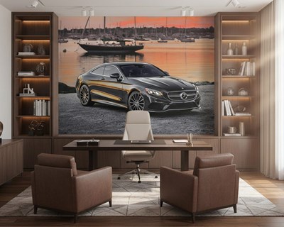 Luxe Mercedes-sportwagenbehang