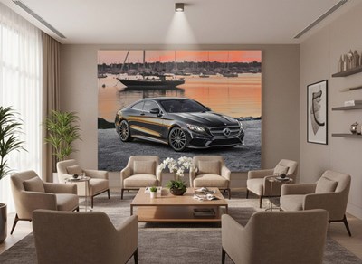 Luxe Mercedes-sportwagenbehang
