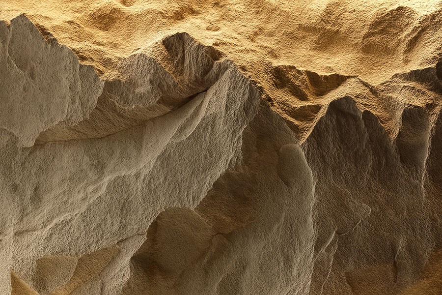 3D-behang met rotstextuur