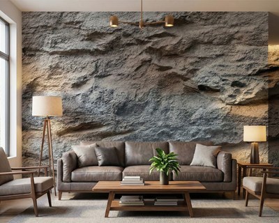 Behang met rotsachtig oppervlak 