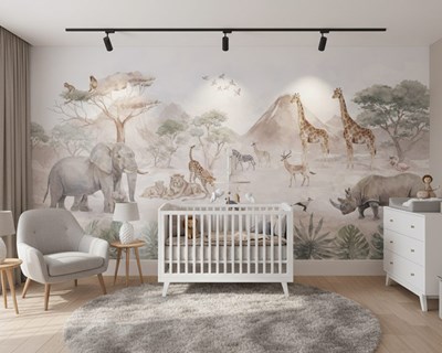 Behang met Afrikaanse safaridieren