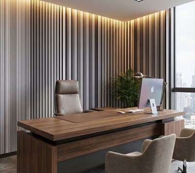 3D-behang met grijs paneelmotief