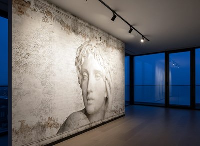 Behang met klassieke beeldhouwkunst