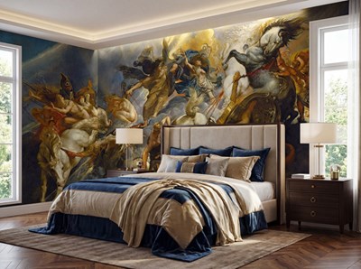 Achtergrondafbeelding van het schilderij 'De val van Phaeton'