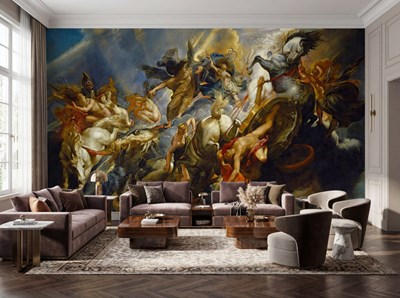 Achtergrondafbeelding van het schilderij 'De val van Phaeton'