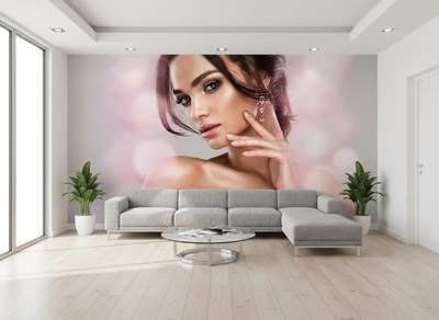 Behang voor de schoonheidssalon